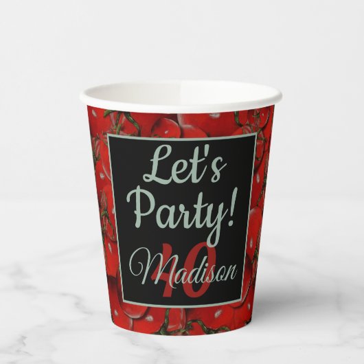 Tomaten Papieren kopjes Papieren Bekers (Links)