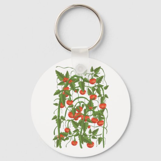 Tomaten Patroon Sleutelhanger (Voorkant)