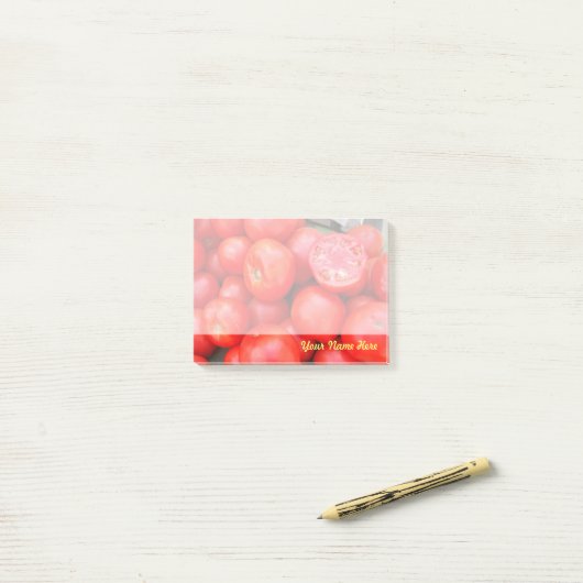 Tomaten Post Opmerking Post-it® Notes (Op bureau)