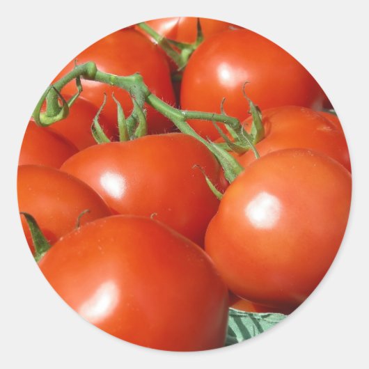 Tomaten Ronde Sticker (Voorkant)