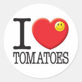 Tomaten Ronde Sticker (Voorkant)