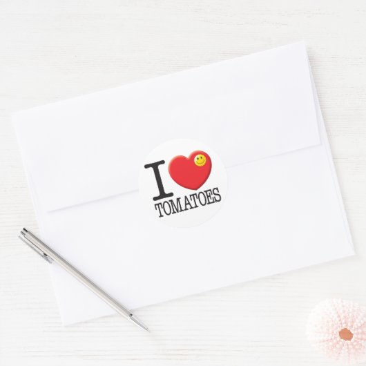 Tomaten Ronde Sticker (Envelop)