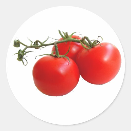 Tomaten Ronde Sticker (Voorkant)