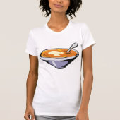 Tomaten Soep Kom met Lepel T-shirt (Voorkant)