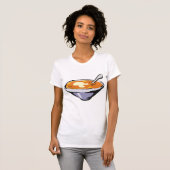 Tomaten Soep Kom met Lepel T-shirt (Voorkant volledig)
