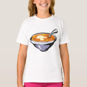 Tomaten Soep Kom met Lepel T-shirt (Voorkant)