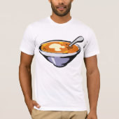 Tomaten Soep Kom met Lepel T-shirt (Voorkant)