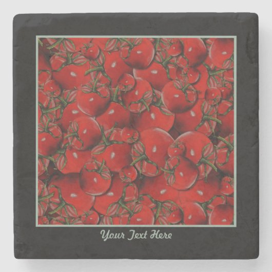 Tomaten Stone Onderzetter (Voorkant)