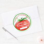 Tomaten tomatensaus salsa home inblikken ronde sticker (Envelop)