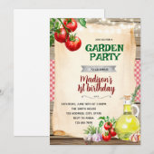 Tomaten Tuinfeest Uitnodiging (Voorkant / Achterkant)
