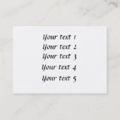 Tomaten Visitekaartje (Achterkant)