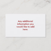 Tomaten visitekaartje (Achterkant)