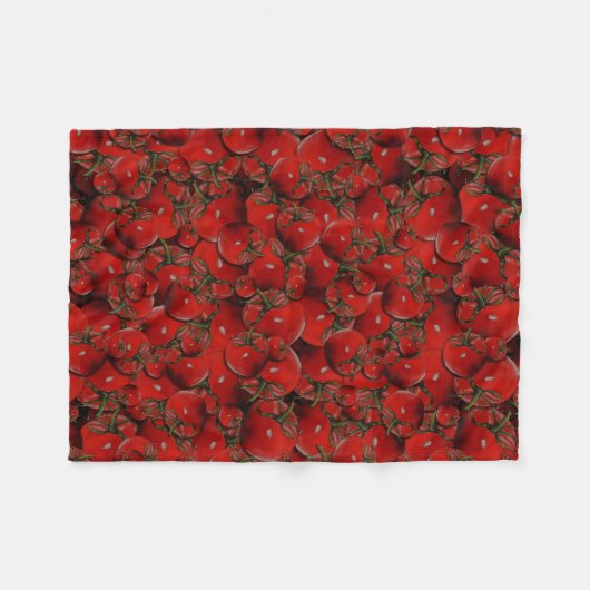 Tomaten Vleece Blanket Fleece Deken (Voorkant (Horizontaal))