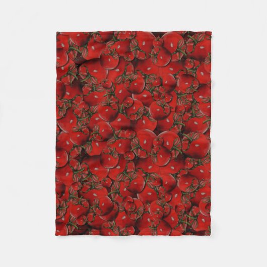 Tomaten Vleece Blanket Fleece Deken (Voorkant)