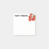 Tomaten Waterverf DOUANE Monogram op maat Post-it® Notes (Voorkant)