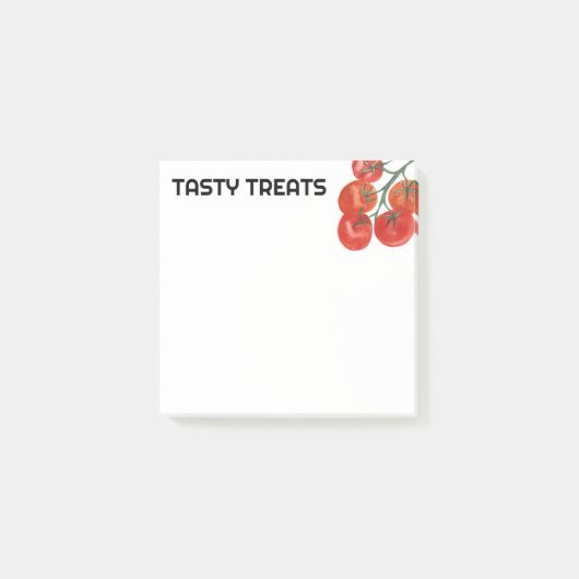 Tomaten Waterverf DOUANE Monogram op maat Post-it® Notes (Voorkant)
