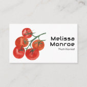 Tomaten Waterverf - Zware Chef Social Icons Visitekaartje (Voorkant)