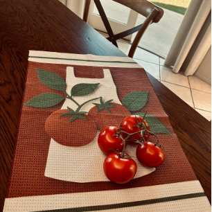 Tomatenaardewerk Theedoek   Boerderij Keuken