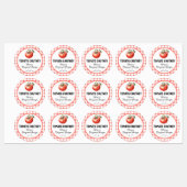 Tomatenchutney-inmaaktiketter met geruit ontwerp labels (Vel)