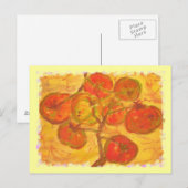 tomatencluster-waterverf briefkaart (Voorkant / Achterkant)
