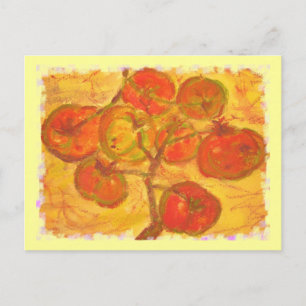 tomatencluster-waterverf briefkaart