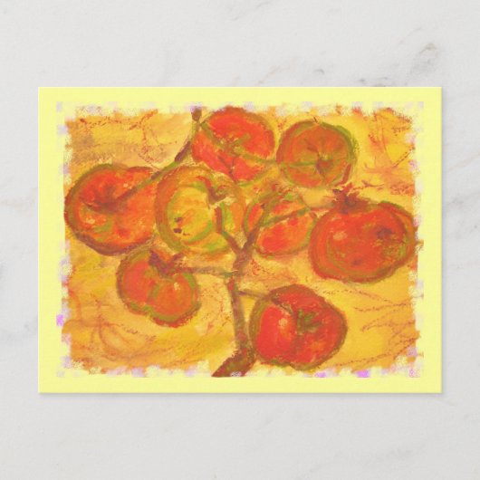 tomatencluster-waterverf briefkaart (Voorkant)