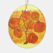 tomatencluster-waterverf keramisch ornament (Links)