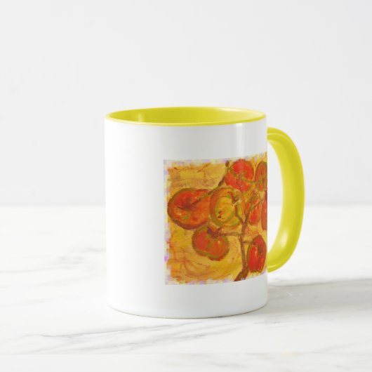 tomatencluster-waterverf mok (Voorkant rechts)