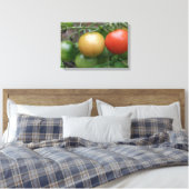 Tomatendruk op Canvas met Stoplicht Afdruk (Insitu (Slaapkamer))