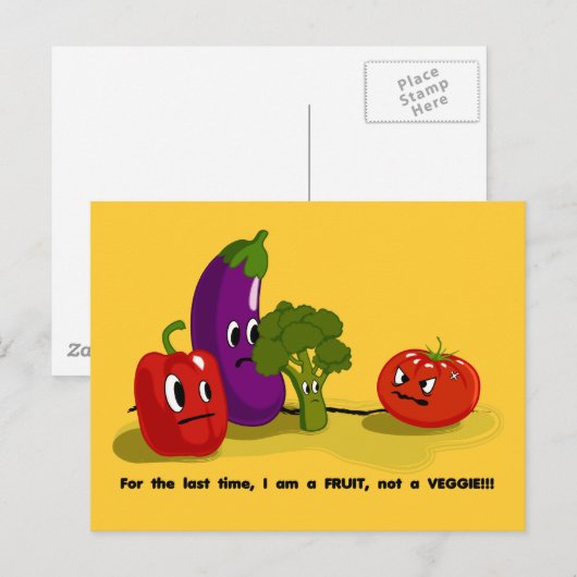 Tomatenhumor Briefkaart (Voorkant / Achterkant)
