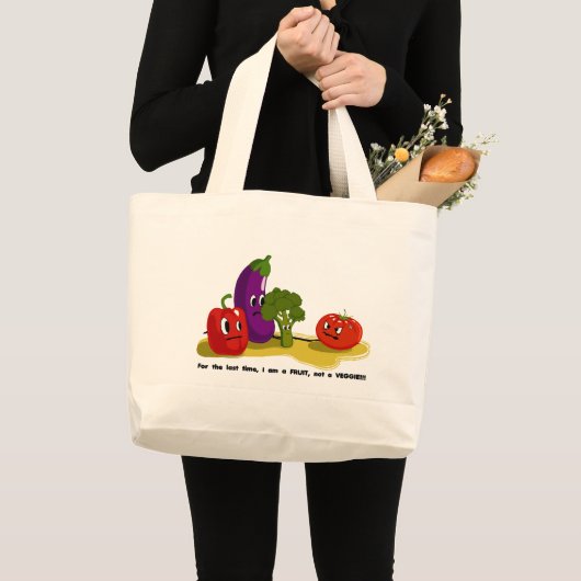 Tomatenhumor Grote Tote Bag (Voorkant (product))