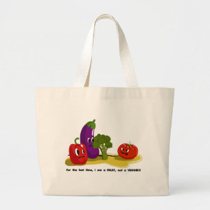 Tomatenhumor Grote Tote Bag