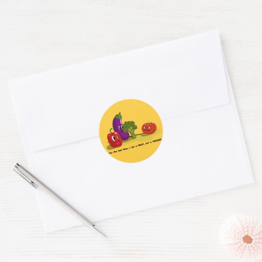Tomatenhumor Ronde Sticker (Envelop)