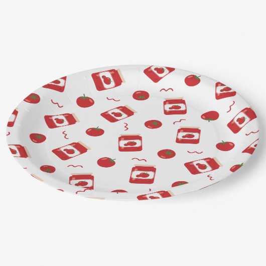 Tomatenjam Papieren Bordje (Gekanteld)