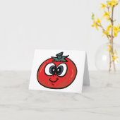Tomatenkaarten voor voetnoten kaart (Gele Bloem)