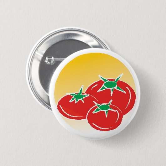 tomatenknop ronde button 5,7 cm (Voorkant /achterkant)