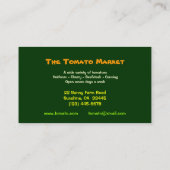 Tomatenmarkt Visitekaartje (Achterkant)