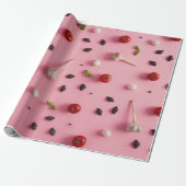 tomatenpapier cadeaupapier (Uitgerold)