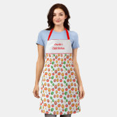 Tomatenpaprika's ui chili chef pittig koken schort (Gedragen)