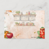 Tomatenpasta Blank Recept Kaart (Achterkant)