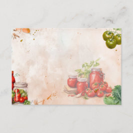 Tomatenpasta Blank Recept Kaart