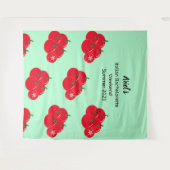 Tomatenpatroon Bachelorette Party Bruiloft Achterg Wandkleed (Voorkant (horizontaal))