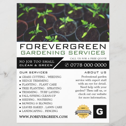 TomatenPlanten, tuinbouw, tuinbouwer Flyer (Voorkant)