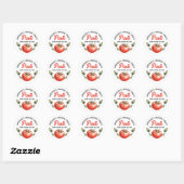 Tomatenpuree Custom Vintage Conserveerlabel Ronde Sticker (Vel)