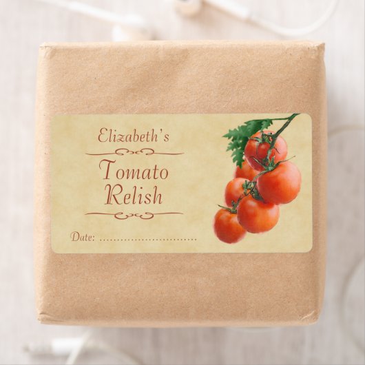 Tomatenpuree of inblikken etiket (Insitu)