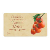 Tomatenpuree of inblikken etiket (Voorkant)