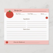 Tomatenrecept Kaart (Voorkant)