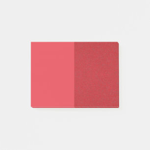 Tomatenrode Post-it® notes met twee texturen – aan
