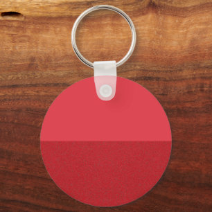 Tomatenrode ronde Sleutelhanger met dubbele textuu