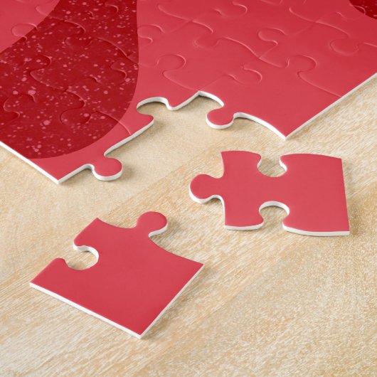 Tomatenrode splash 252-delige puzzel -  legpuzzel (Zijkant)